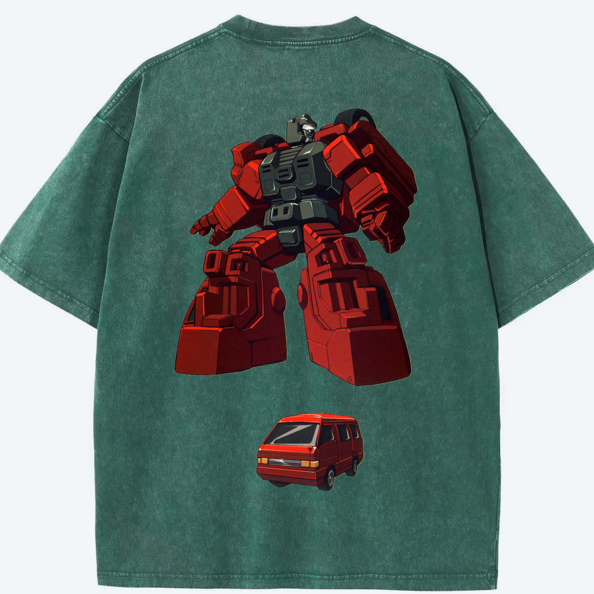 （画像用）  綿100% ヴィンテージ風 半袖Tシャツ（背面プリント）
